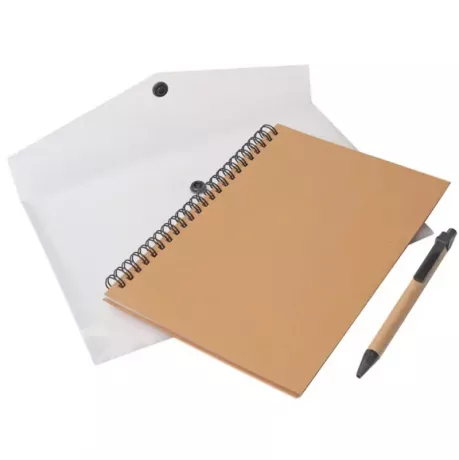 Cuaderno ecologico en sobre plastico