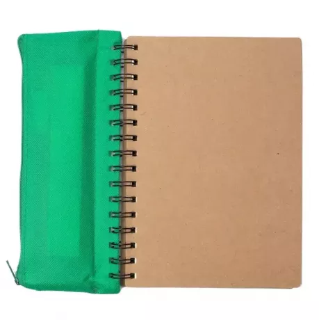 Cuaderno y cartuchera ecologico